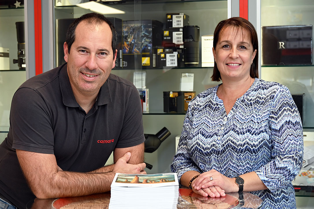 sébastien et laurence, équipe du magasin photomire